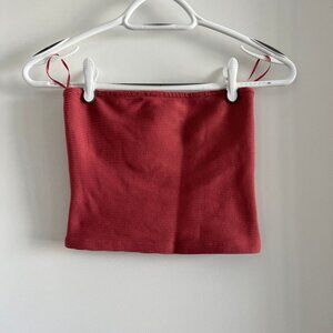 (2for$10) Dynamite Ribbed Tube Top Deep Rose Pink XS-S